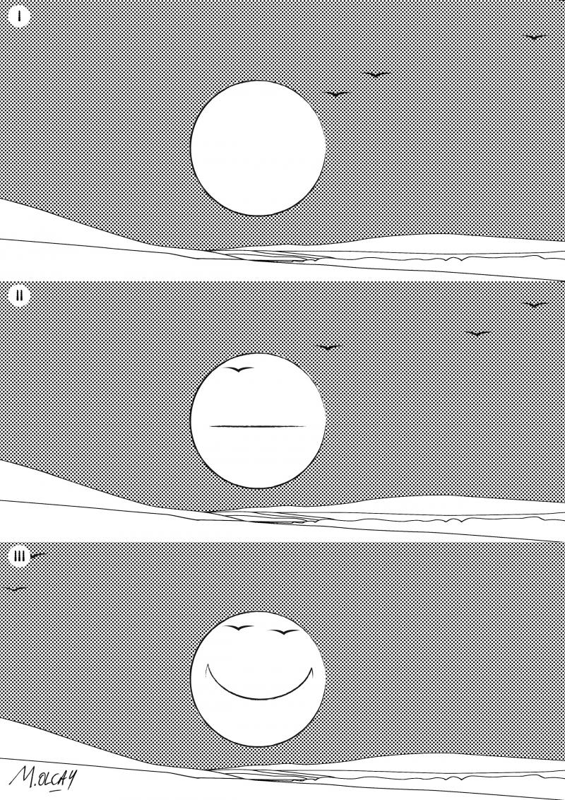 Happy sun cartoon movement